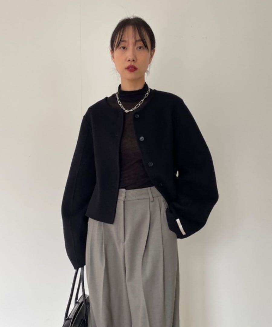 週末限定価格　Didot.showroom ノーカラーウールジャケット