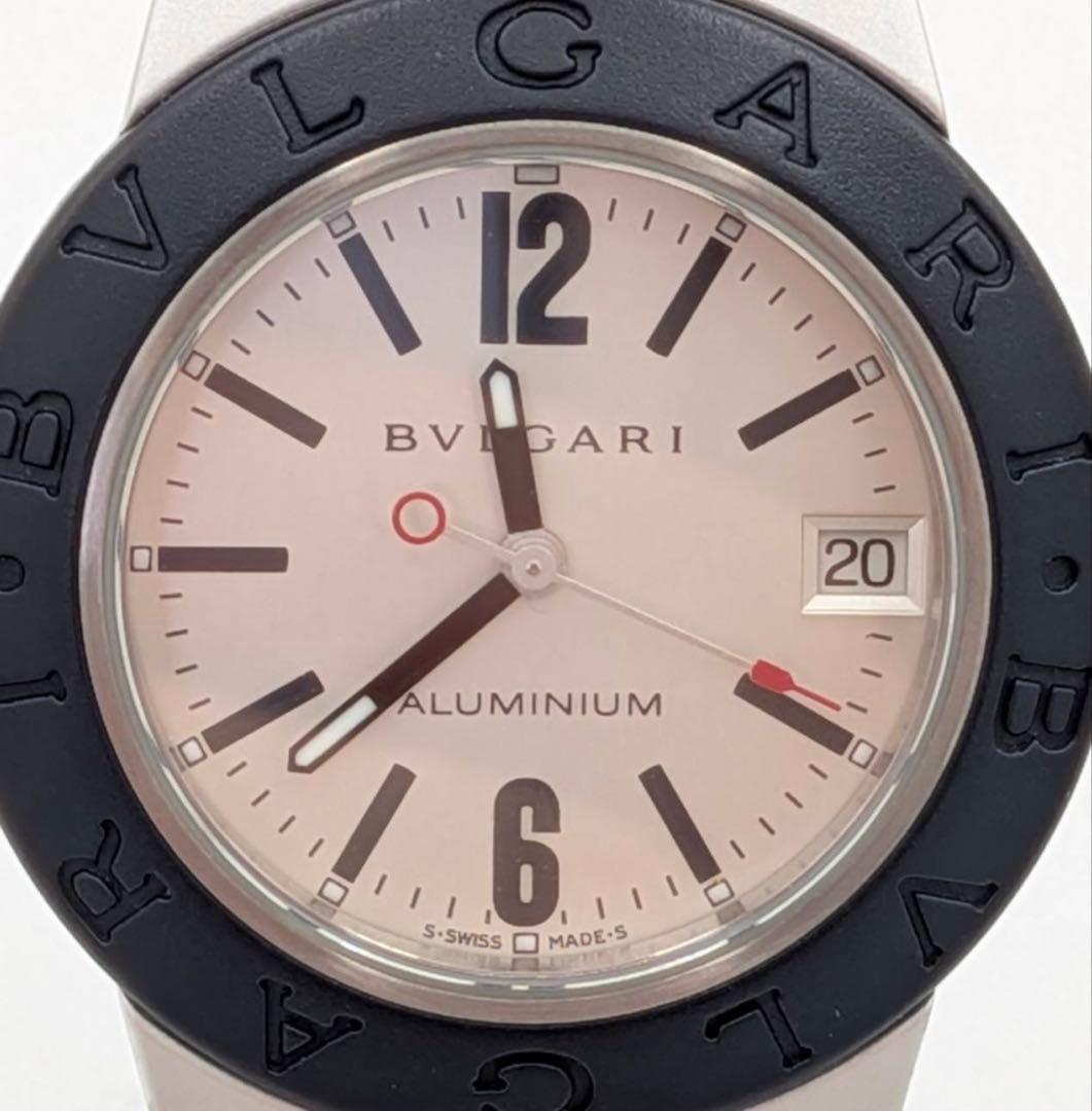 BVLGARI ブルガリ アルミニウム AL32TA 腕時計 クォーツ 稼働品