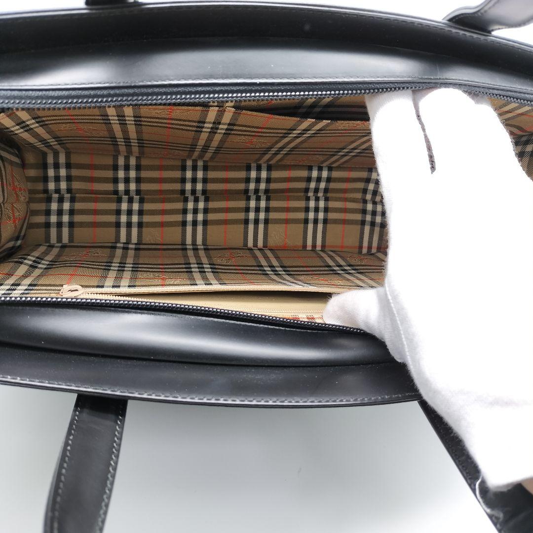 バーバリー ビジネスバッグ 黒 ノバチェック