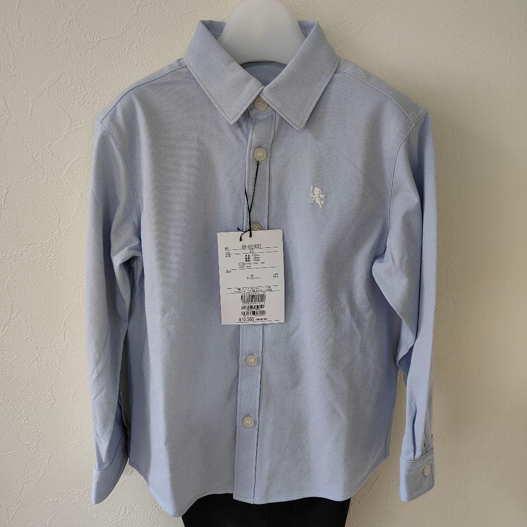 ネイビー チェック柄 スーツ セット　110 新品　コムサエンジェル