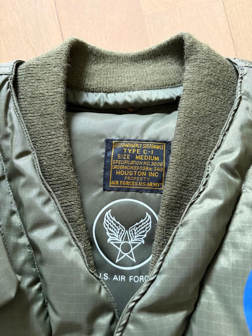 極美品 絶版 U.S.Ａ.F C1 ダウンベスト HOUSTONベドナム戦