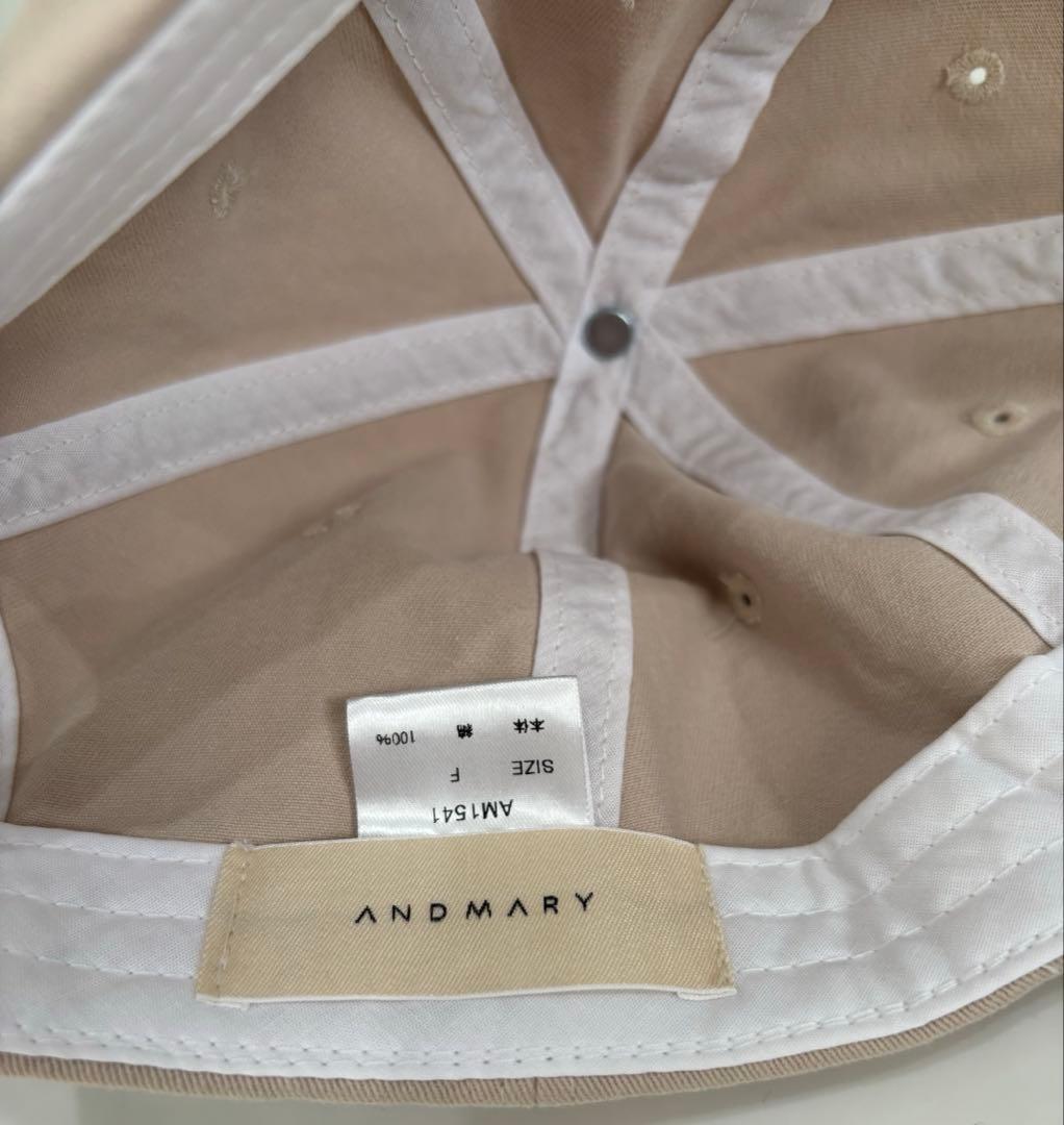 小物 ANDMARY Mary logo cap