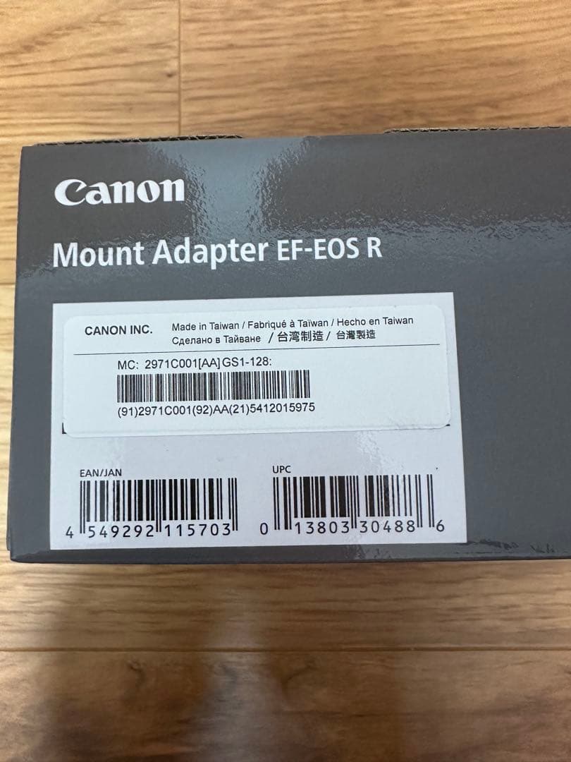 【新品未使用】キヤノン マウントアダプター EF−EOSＲ