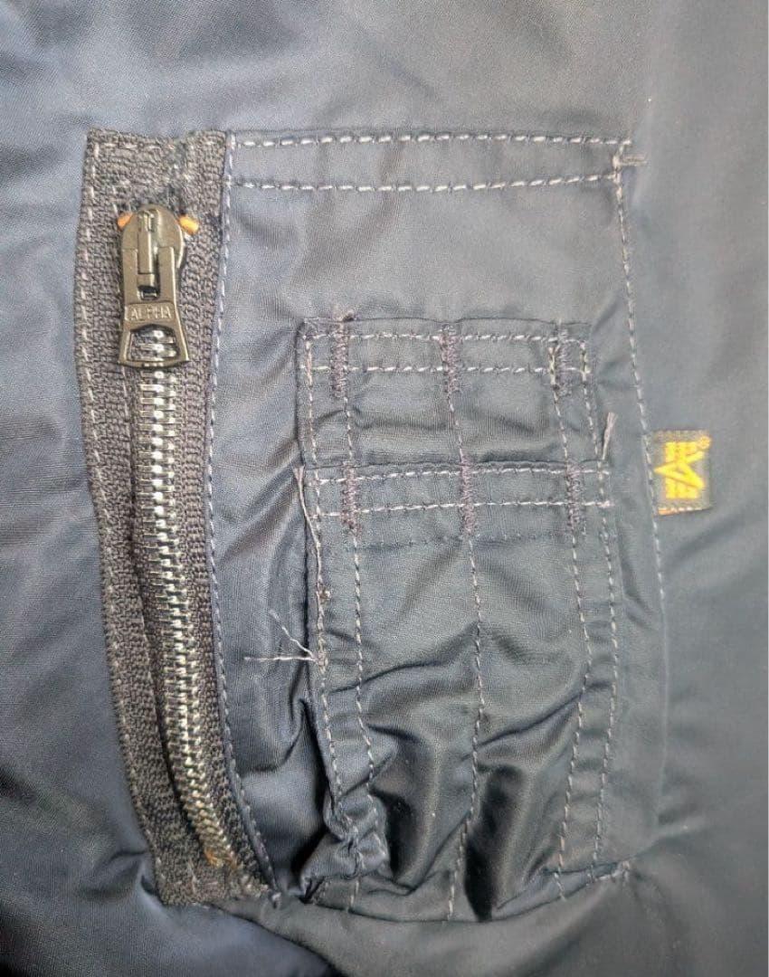 ALPHA INDUSTRIES MA-1 フライトジャケット ネイビー XXL