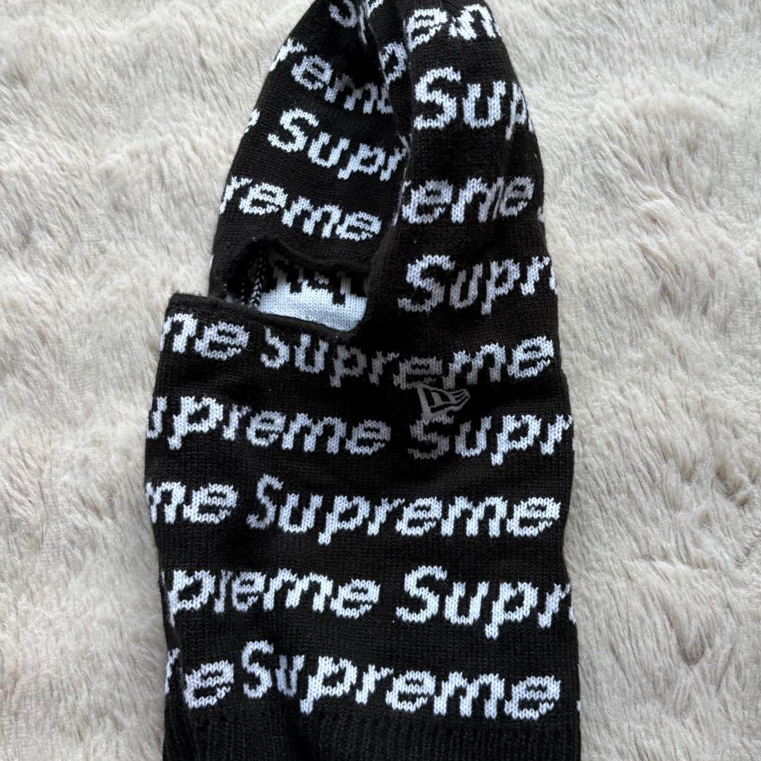 Supreme ✕ New Era Repeat Black balaclava