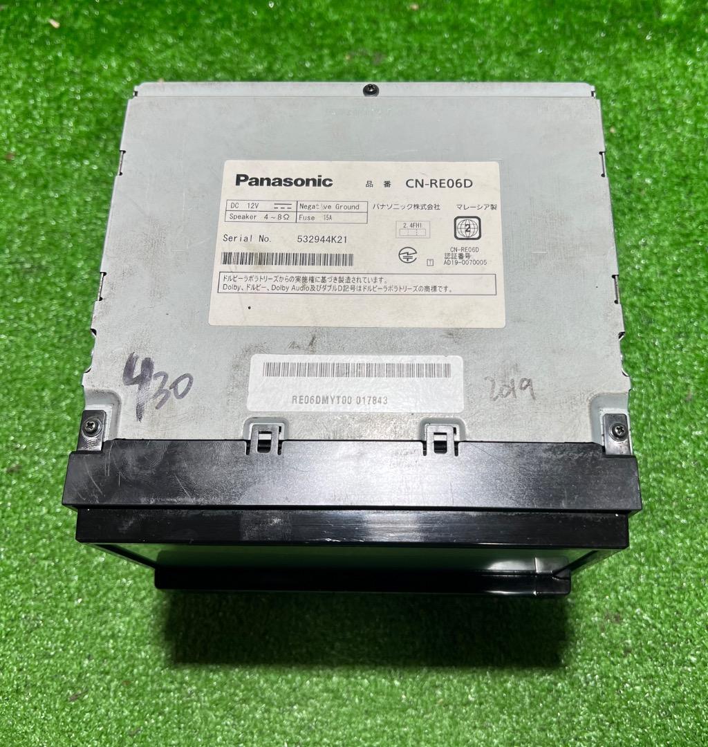 パナソニック CN-RE06D ナビ フルセグ。地図データ2019年版。