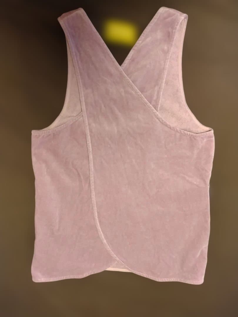 【タグ付新品】Hotman シェニールハウスエプロン ピンクパープル タオル地