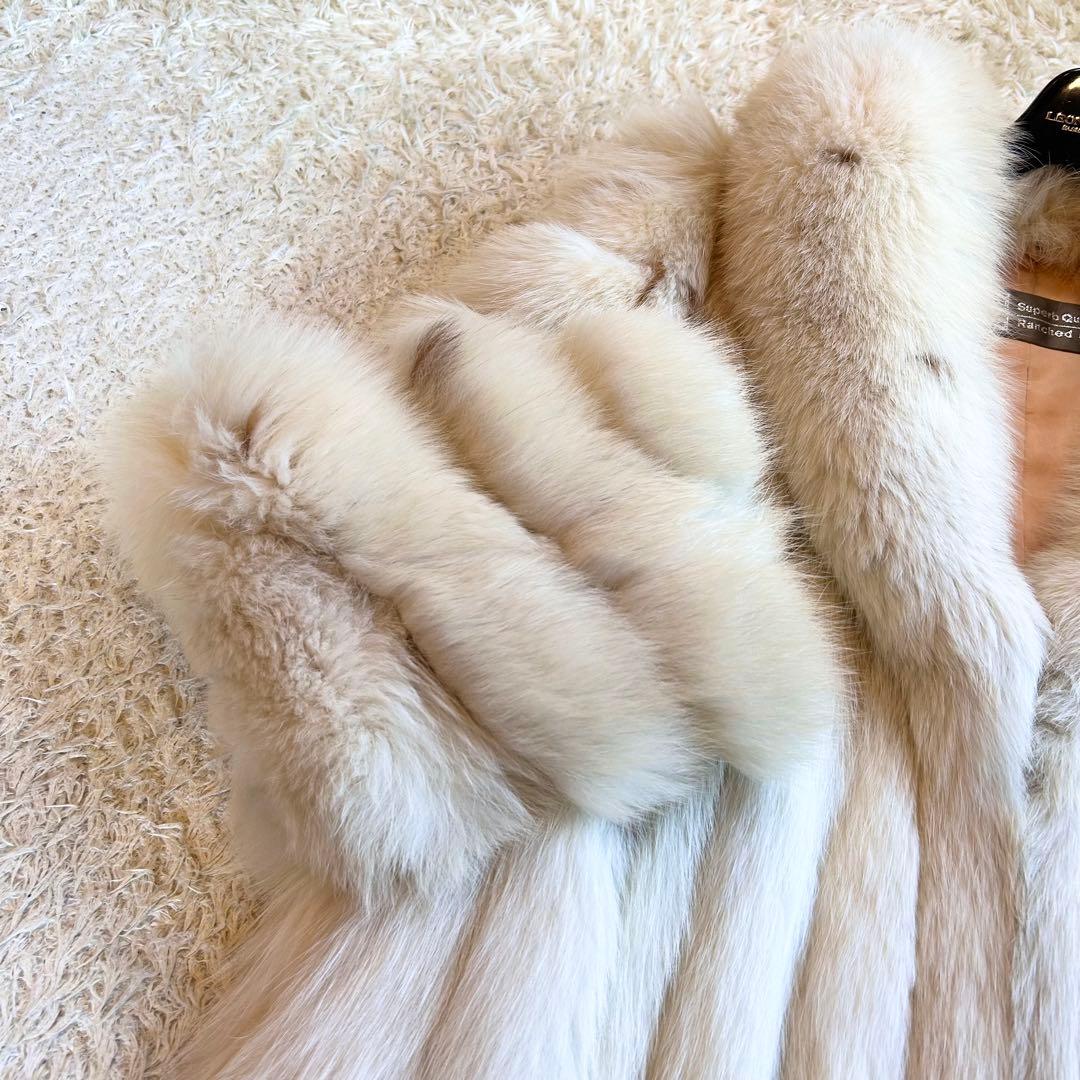 【美品✨️本毛皮】 肉厚サガフォックス SAGA FOX 銀タグ 高級 コート