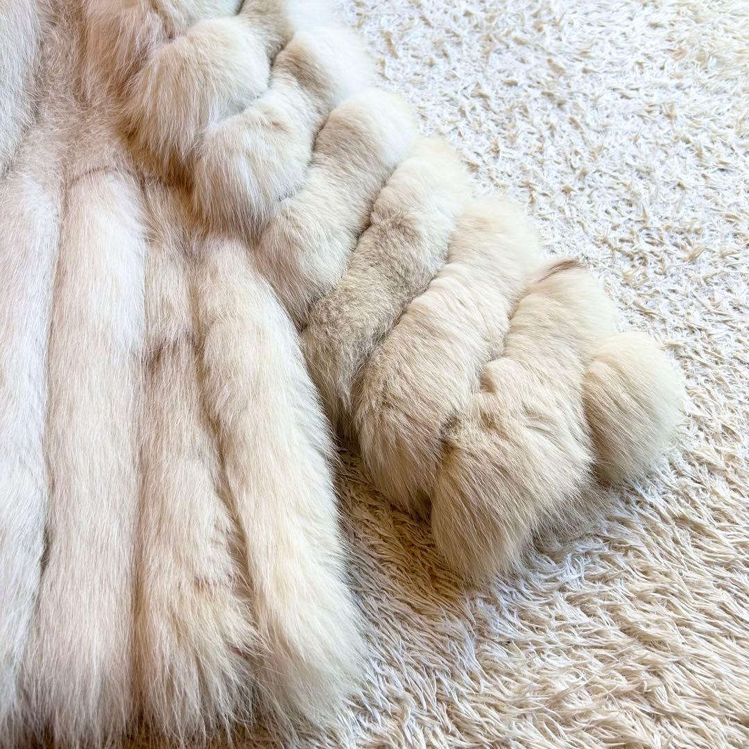 【美品✨️本毛皮】 肉厚サガフォックス SAGA FOX 銀タグ 高級 コート