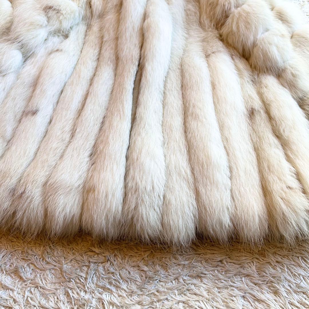 【美品✨️本毛皮】 肉厚サガフォックス SAGA FOX 銀タグ 高級 コート