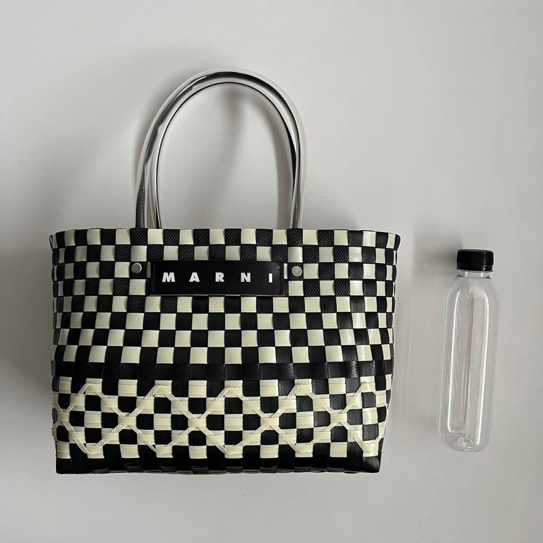 バッグ MARNI MARKET OVAL BASKET TOTE HAND BAG