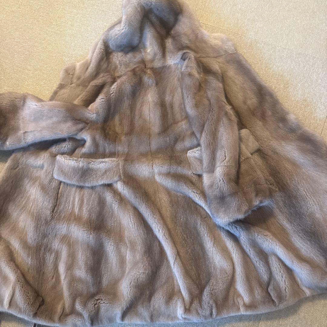 高級　KOPENHAGEN FUR ミンクコート　フード付き コペンハーゲン