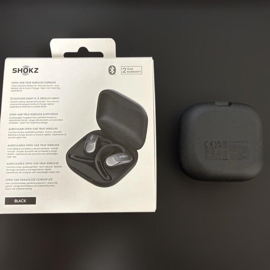 SHOKZ OPENFIT AIR SE ワイヤレスイヤホン 黒