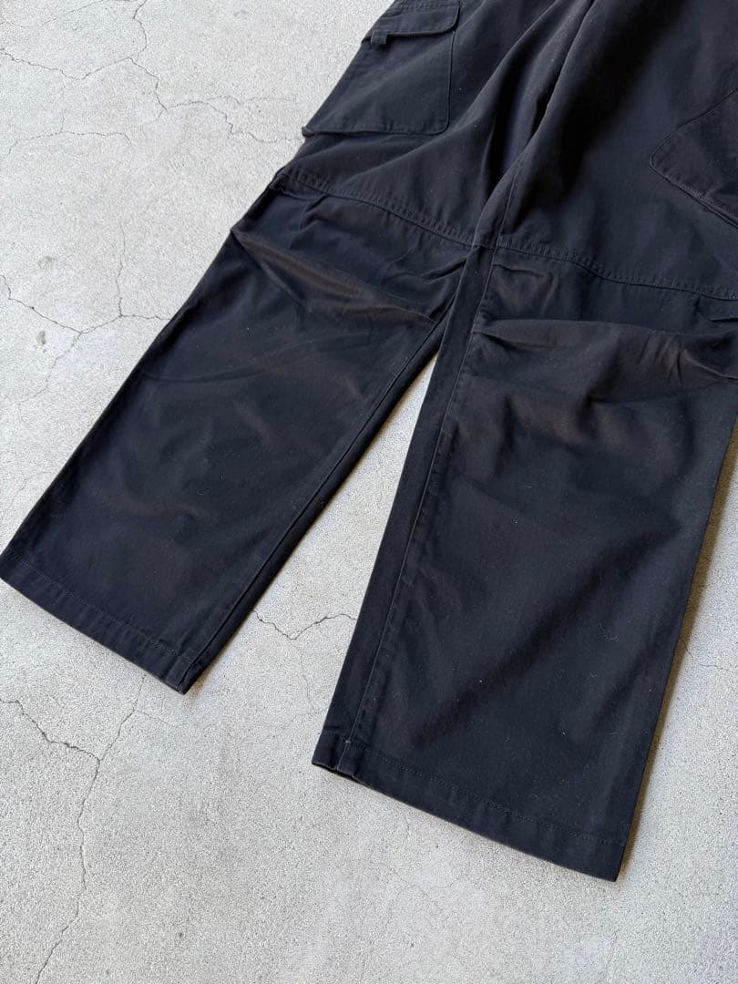 パンツ GOOD ENOUGH Black Wide Cargo Pants