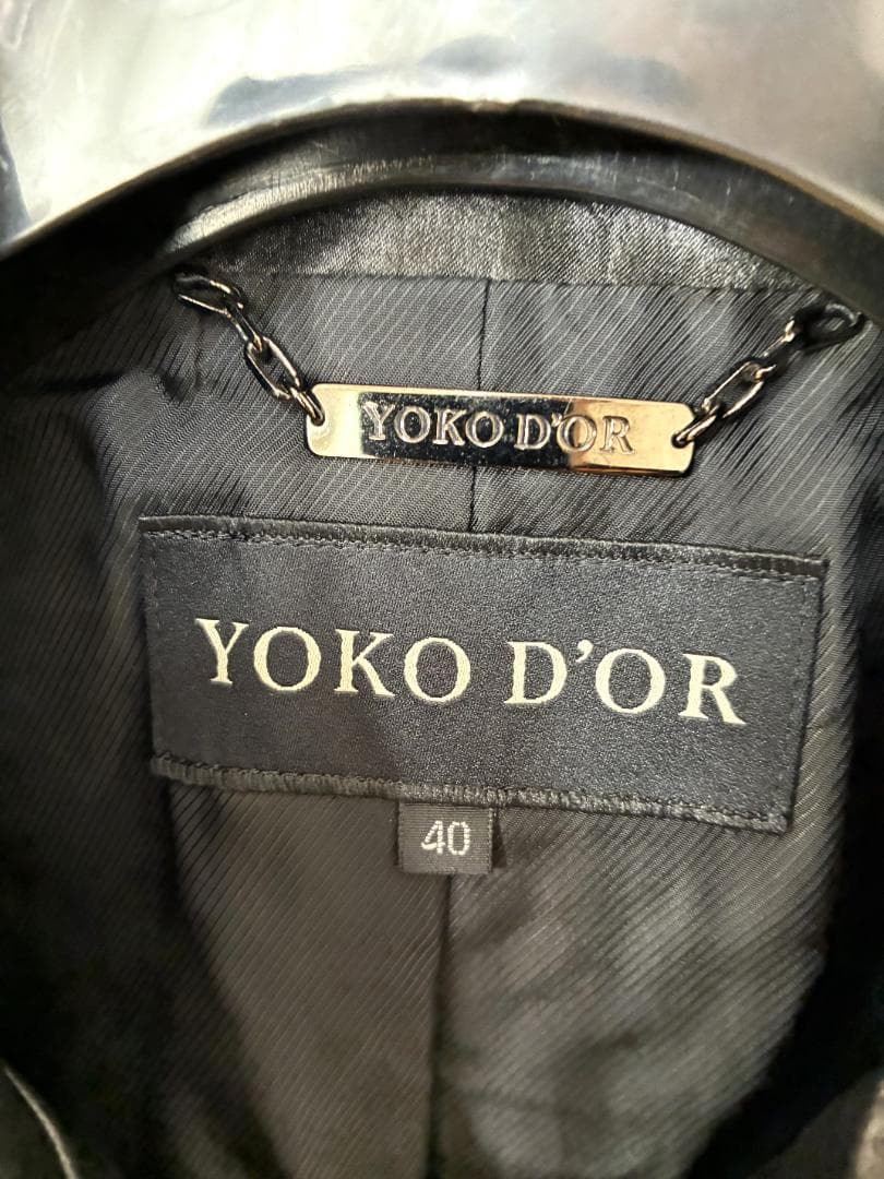 YOKO D'OR (ヨーコドール) 日本製40(M)ストレッチ トレンチコート