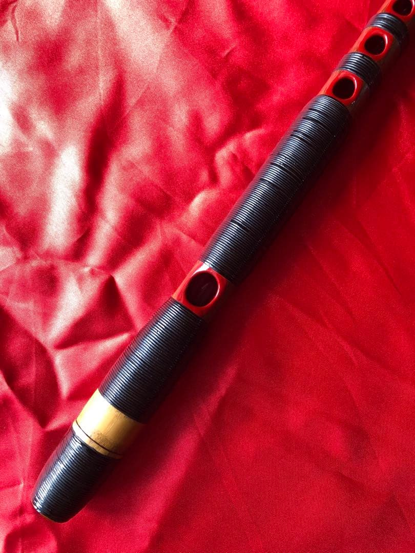 能管 (煤竹製 籐巻) : 龍笛 竜笛 神楽笛 横笛 篳篥 高麗笛 雅楽