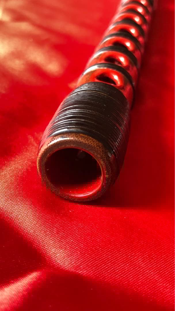 能管 (煤竹製 籐巻) : 龍笛 竜笛 神楽笛 横笛 篳篥 高麗笛 雅楽