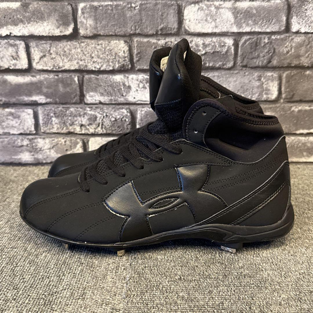 アンダーアーマー 野球スパイク ミッドカット 黒27.5