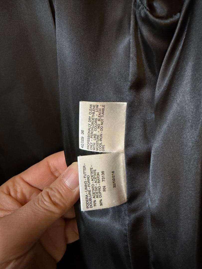 MaxMara ダークグレー コート サイズJI36