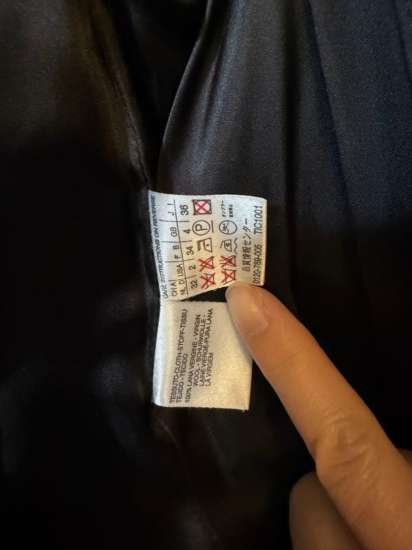 MaxMara ダークグレー コート サイズJI36