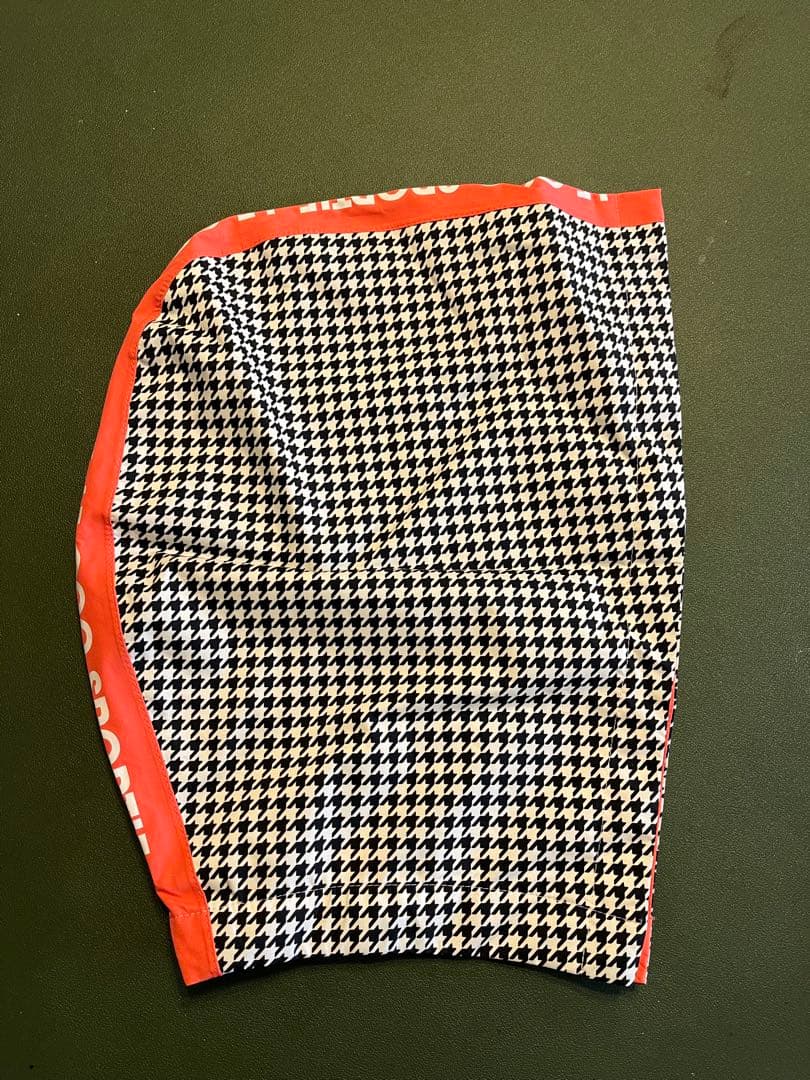 ルコック　チェック柄フード付きレインコート