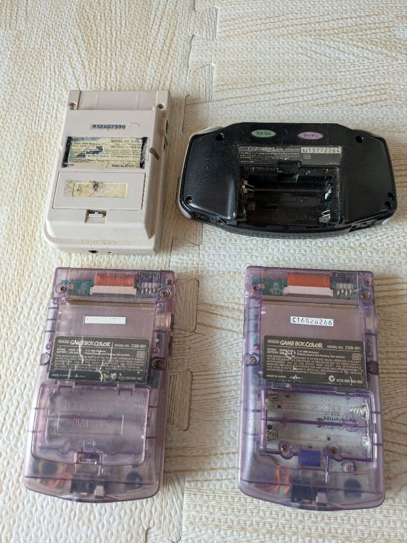 ゲームボーイ、COLOR、アドバンス本体＆ソフト【ジャンク品】