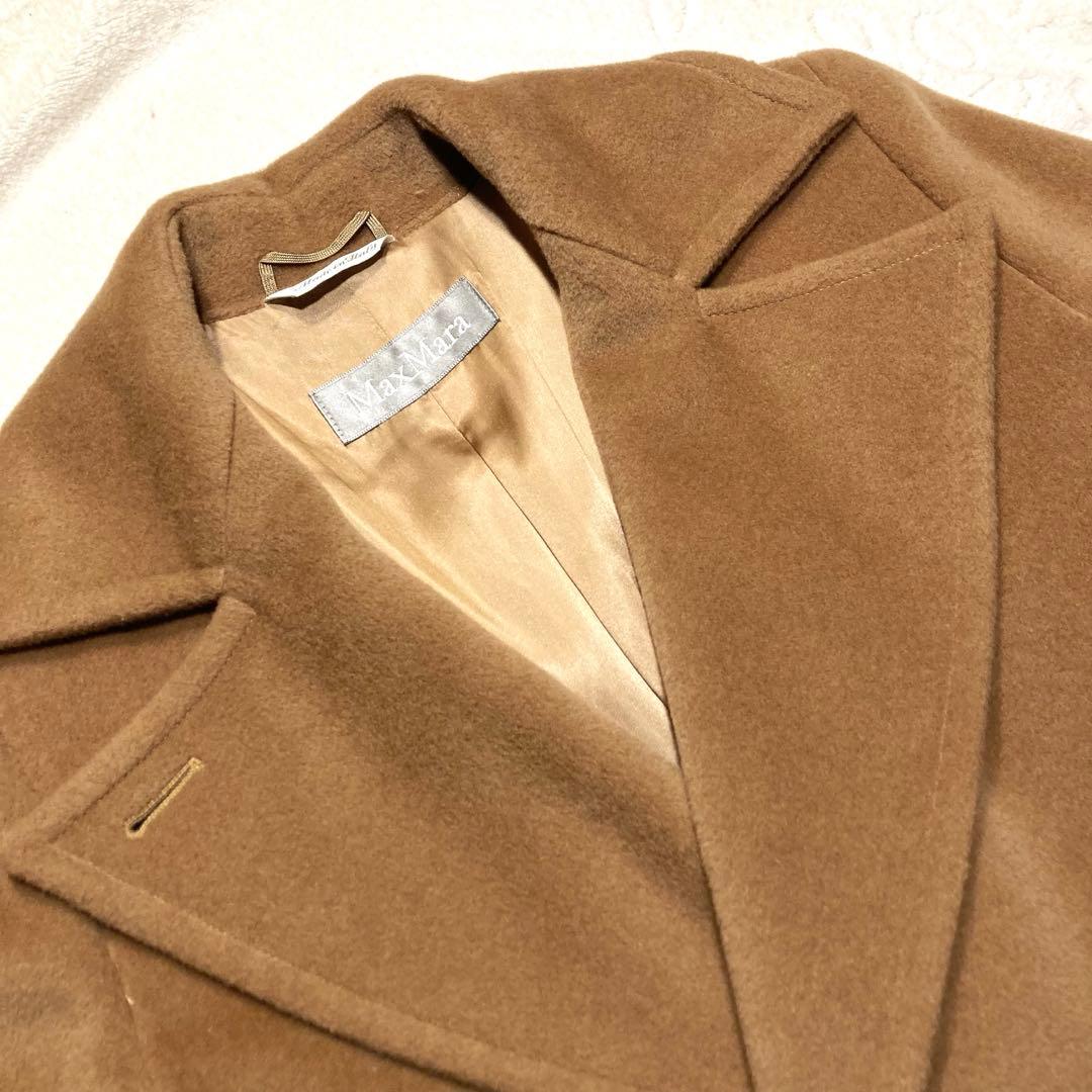 Max Mara マックスマーラ キャメル ショートコート　ベルト ウール　40
