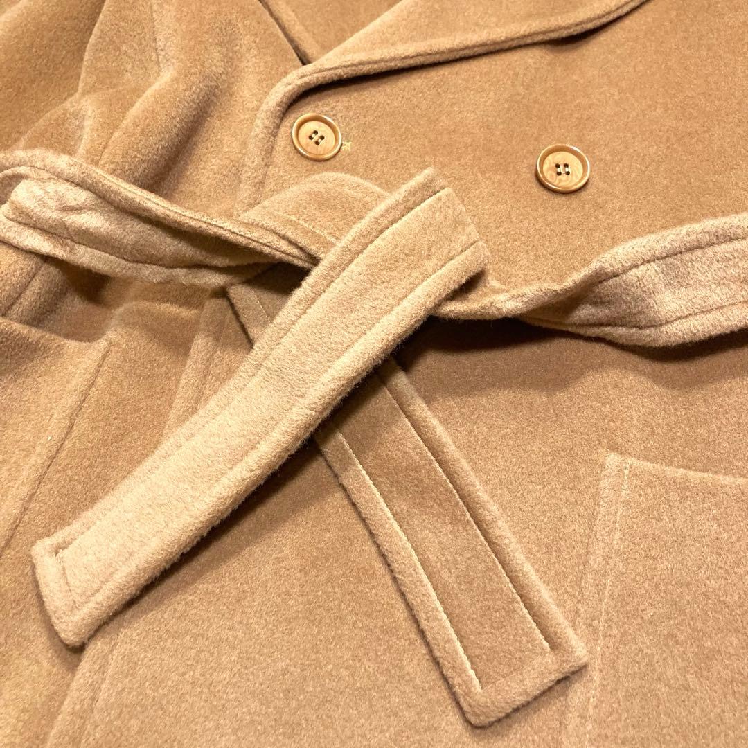 Max Mara マックスマーラ キャメル ショートコート　ベルト ウール　40