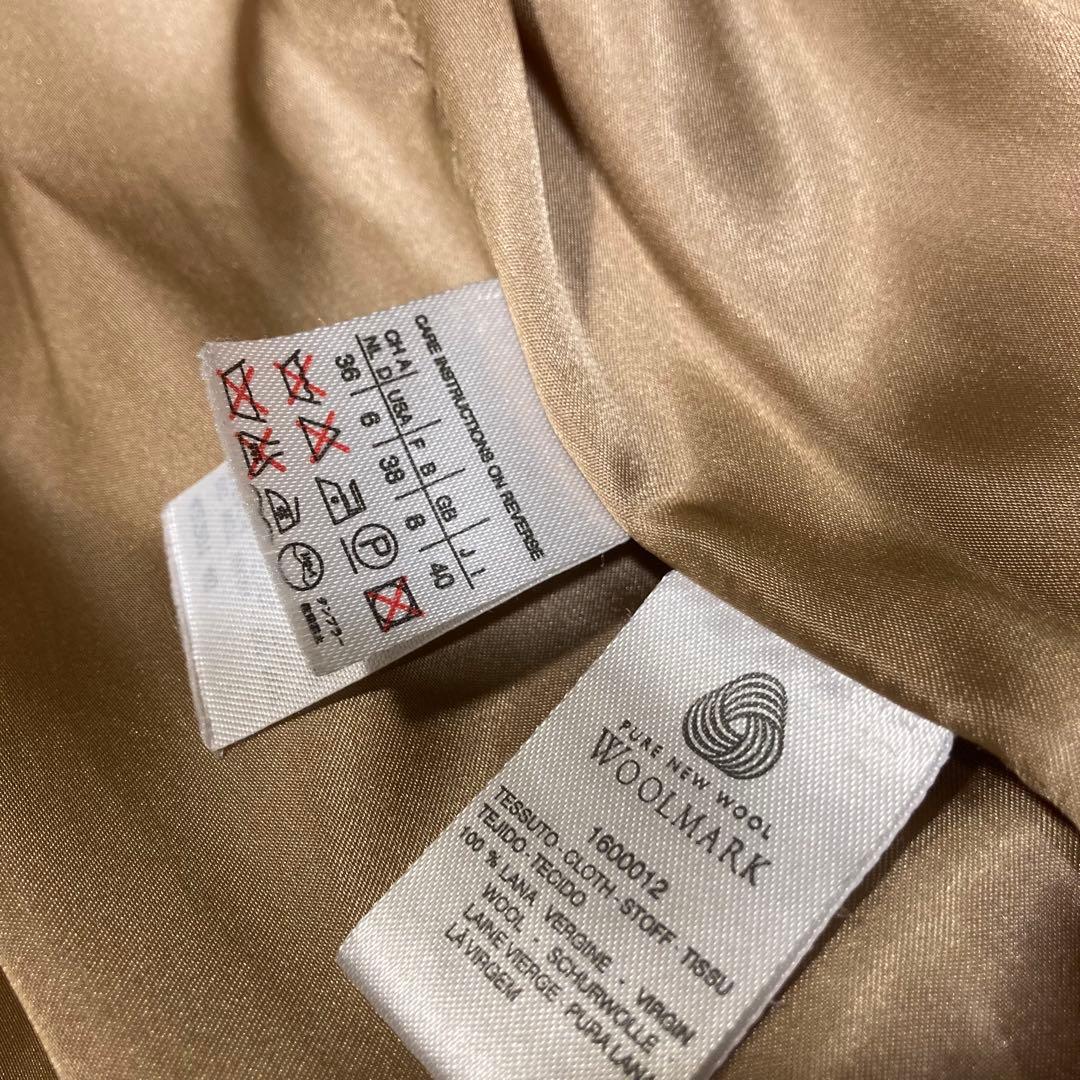 Max Mara マックスマーラ キャメル ショートコート　ベルト ウール　40