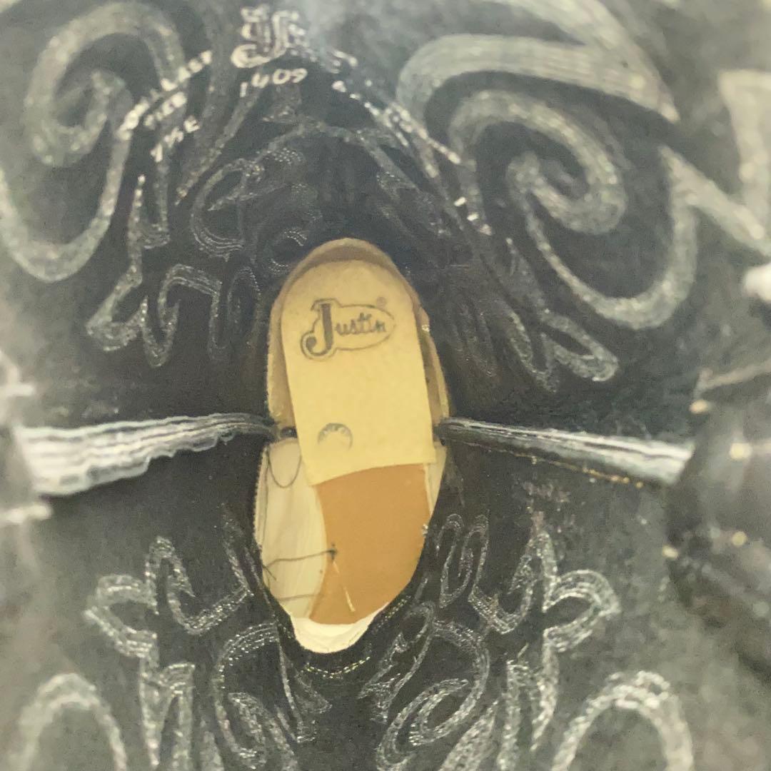 【試着程度】justin ウエスタンブーツ 1409 カウボーイブーツ 25.5