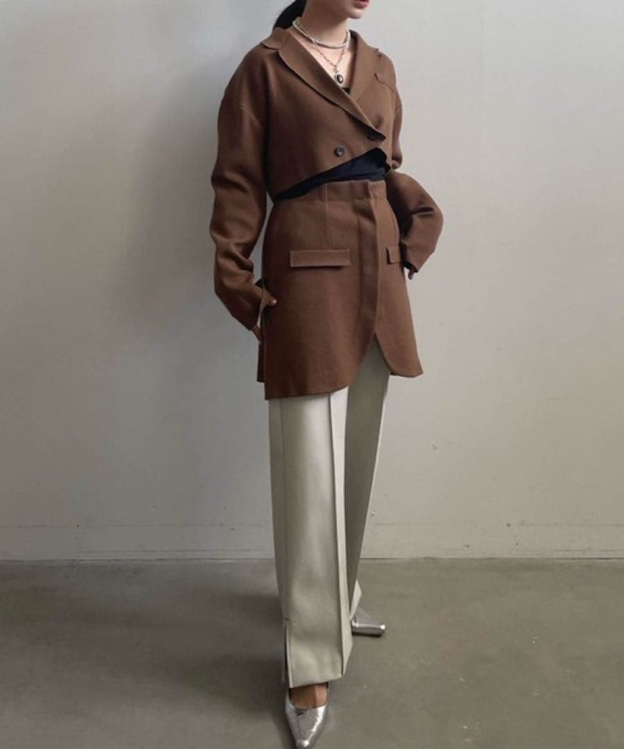 【試着のみ】Ameri JACKET SEPARATE KNIT TOP