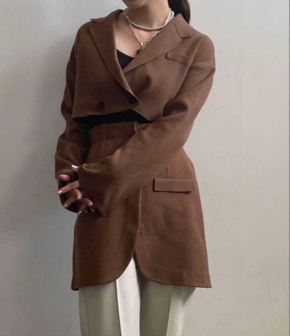 【試着のみ】Ameri JACKET SEPARATE KNIT TOP