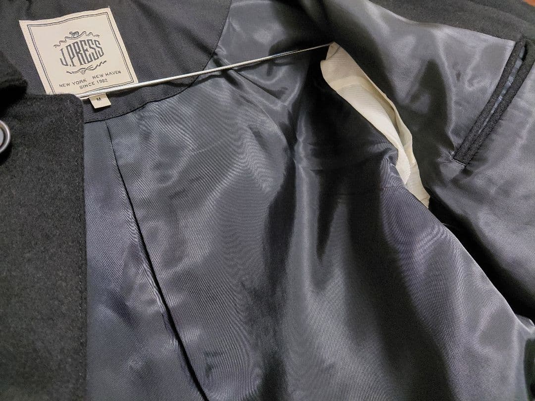 シンプル定番アウター ウールビーバーステンカラーコート メンズM黒 新品未使用