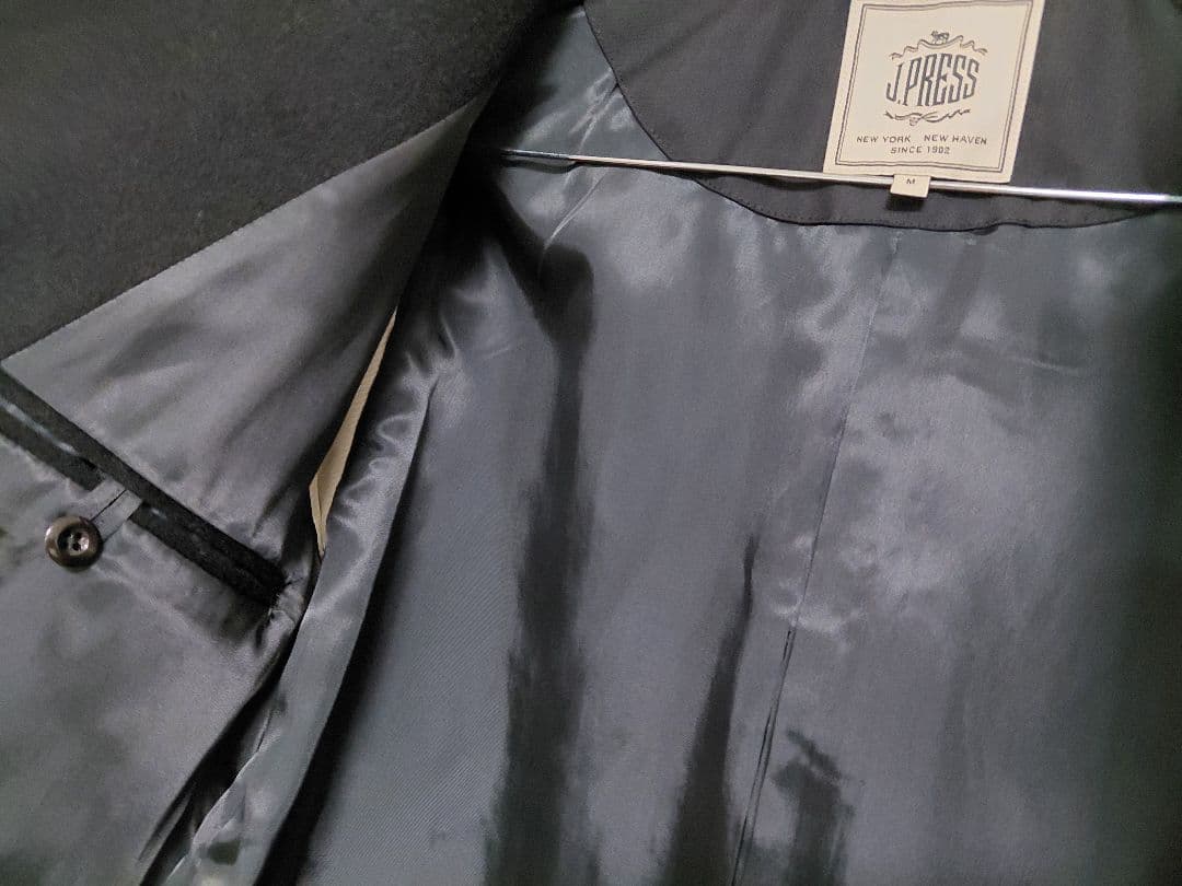 シンプル定番アウター ウールビーバーステンカラーコート メンズM黒 新品未使用