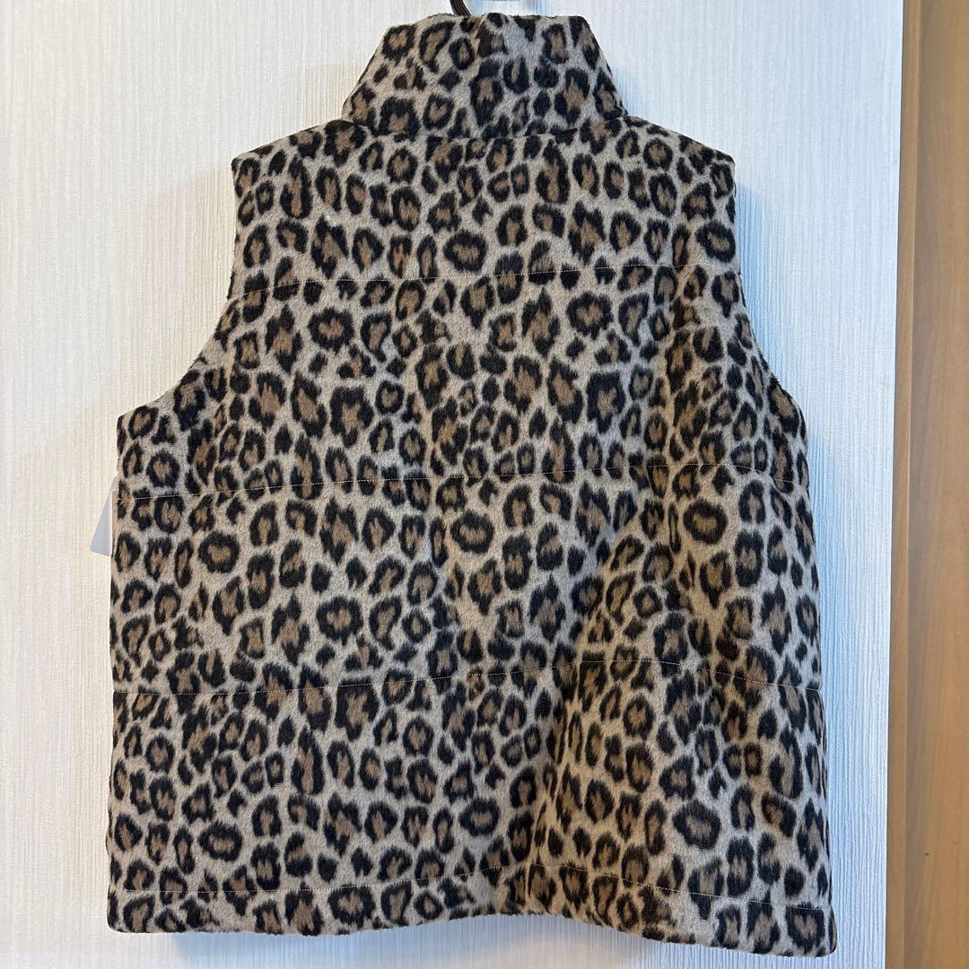 ピロッピ 新品未使用！Margaux vintageヒョウ柄 ダウンベスト