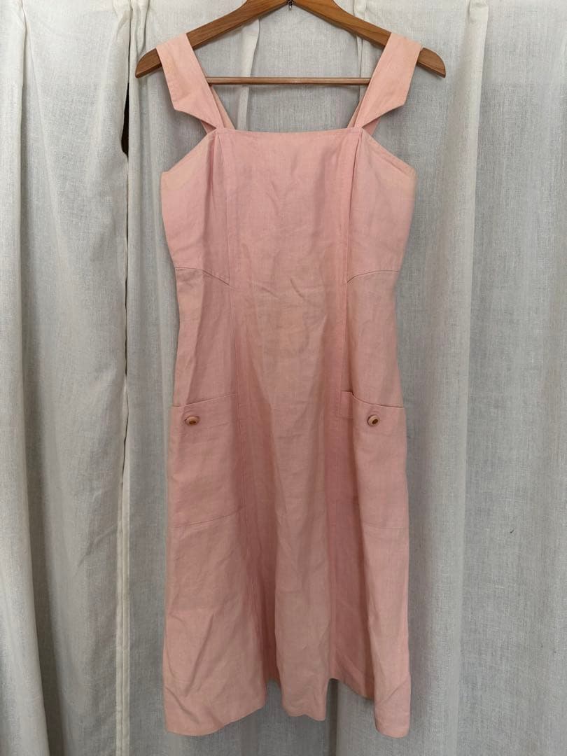 CHANEL アーカイブ 希少 ピンクツイード リネンセットアップ 90s