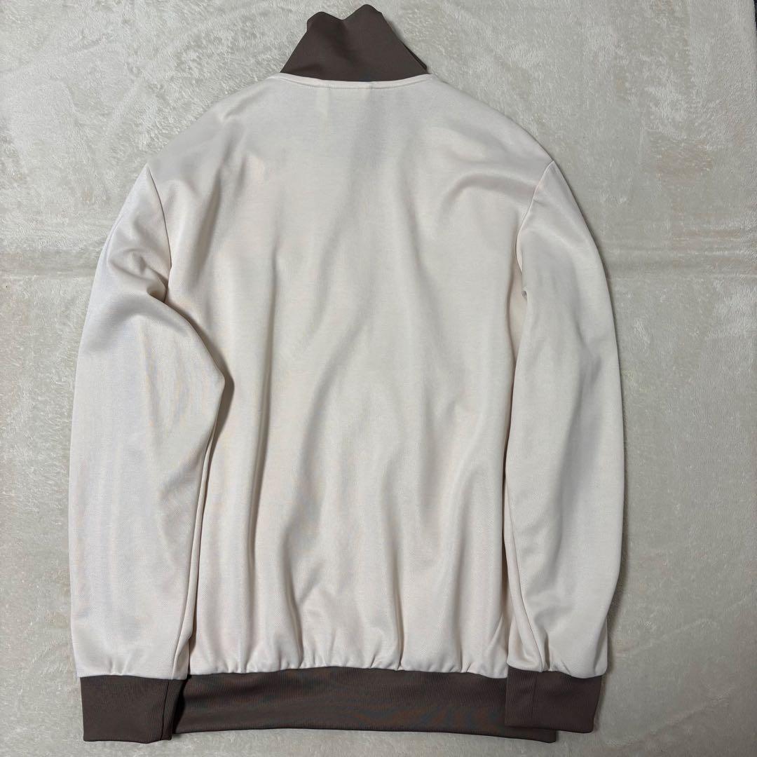 adidas トラックジャケット ライトベージュ モカブラウン　ビッグサイズ