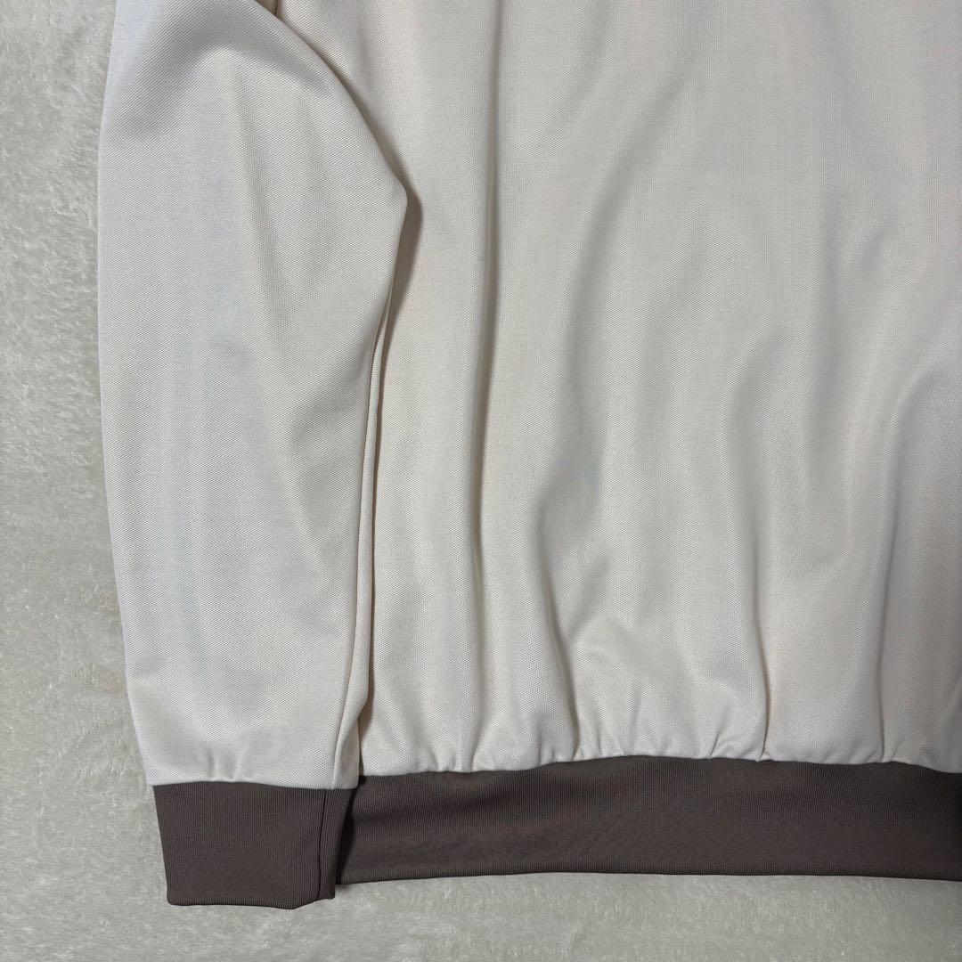 adidas トラックジャケット ライトベージュ モカブラウン　ビッグサイズ