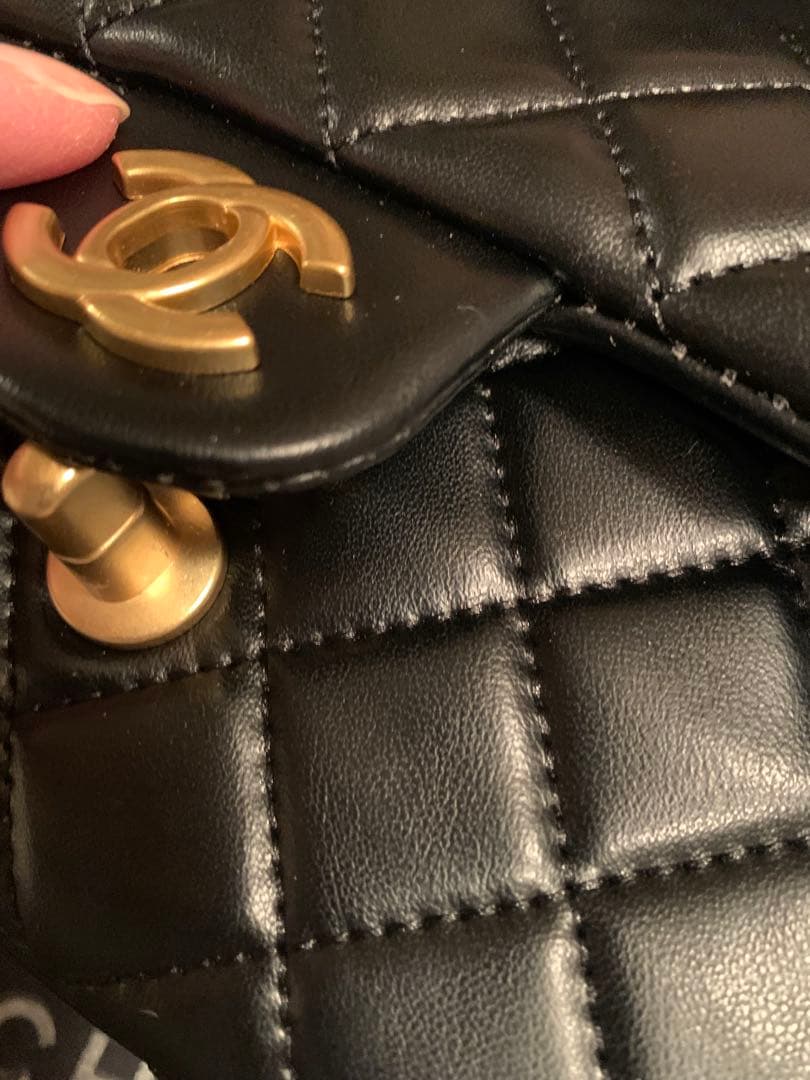 CHANEL シャネル ブラック ショルダーバッグ ノベルティ マトラッセ