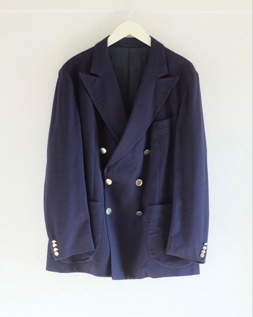 ヨ*チ様 60s〜 british vintage navy blazer ダブ