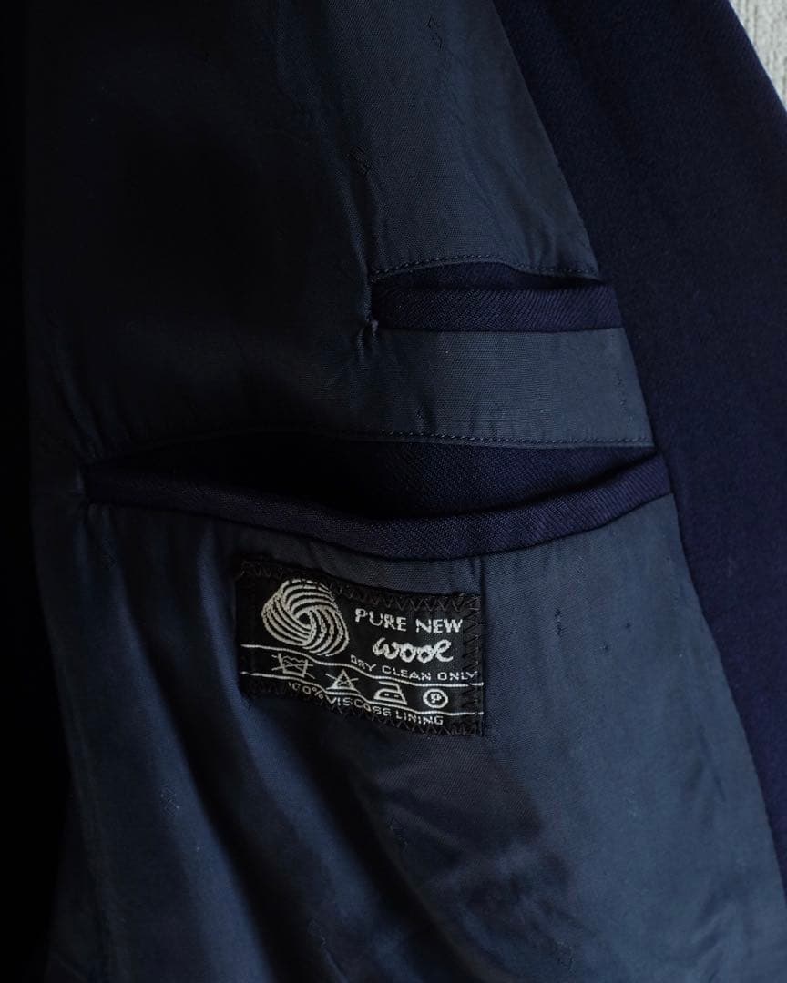 ヨ*チ様 60s〜 british vintage navy blazer ダブ