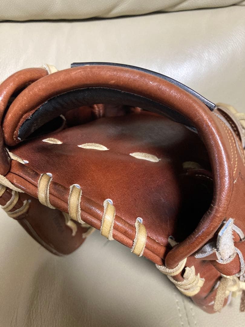 YGS 山本グラブスタジオ 硬式グローブ ブラウン 右投げ用　約28cm日本製