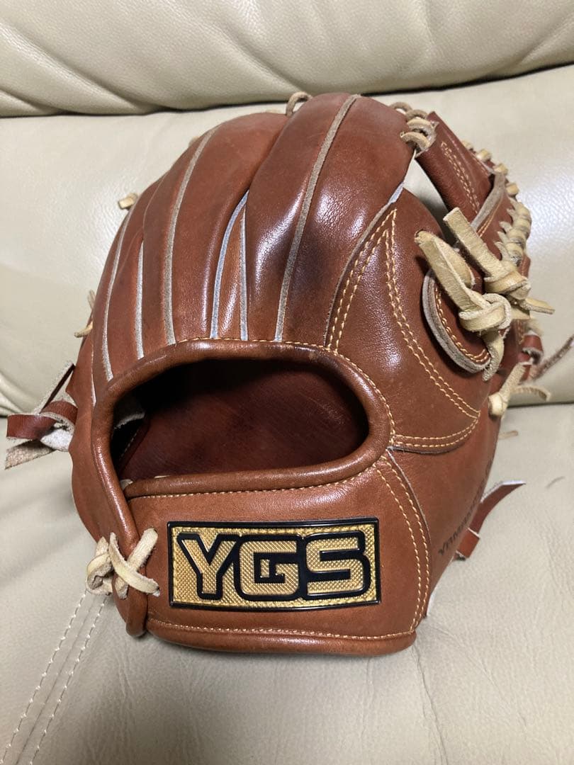 YGS 山本グラブスタジオ 硬式グローブ ブラウン 右投げ用　約28cm日本製