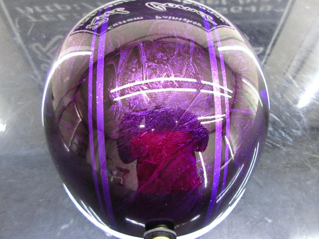 送料込！！カスタムコルク半　マーシャル　紫ラップラメ最安値023