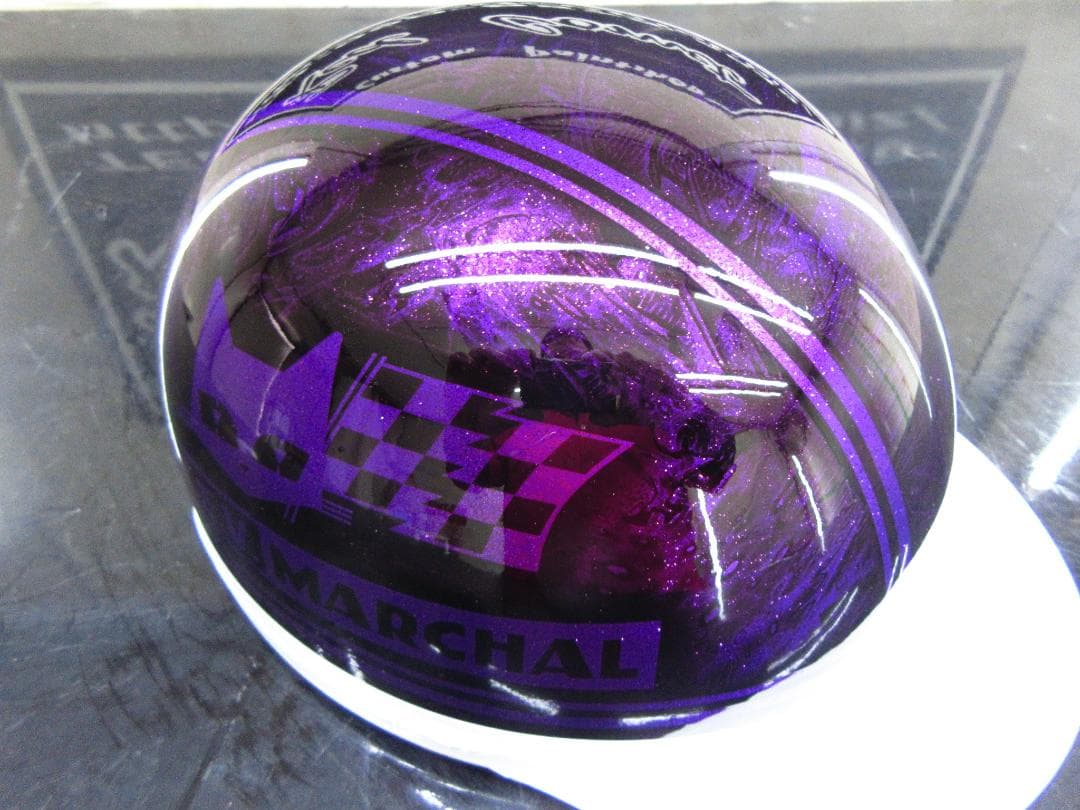 送料込！！カスタムコルク半　マーシャル　紫ラップラメ最安値023