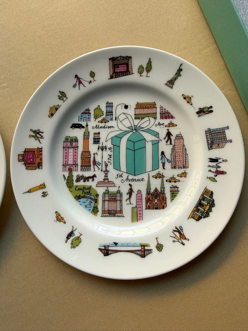 TIFFANY&Co. 5thAvenue デザートプレート2枚セット 袋付