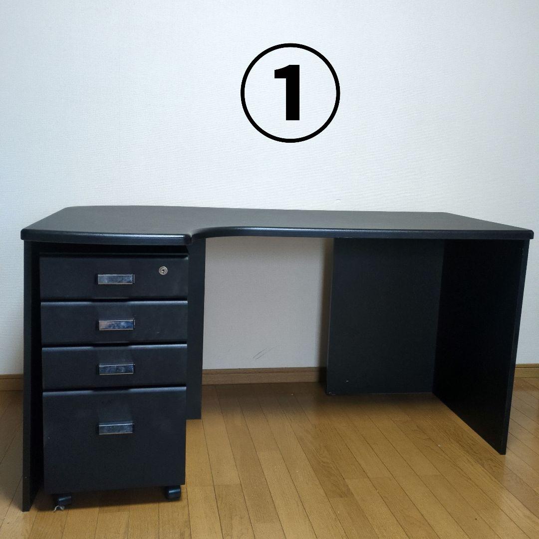 Audrey様①合計価格¥20000円 大型デスク 黒 ブラック L字型