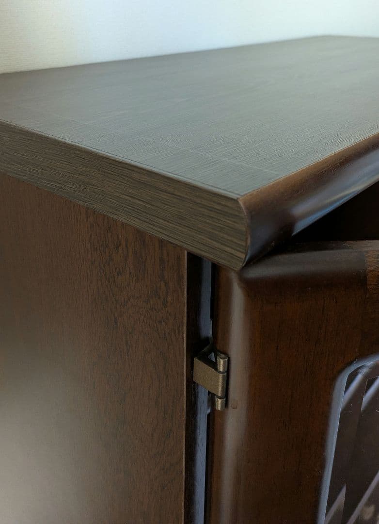 幅80.5 ガラス扉キャビネット