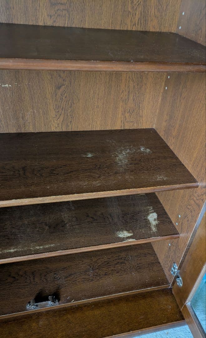 幅80.5 ガラス扉キャビネット