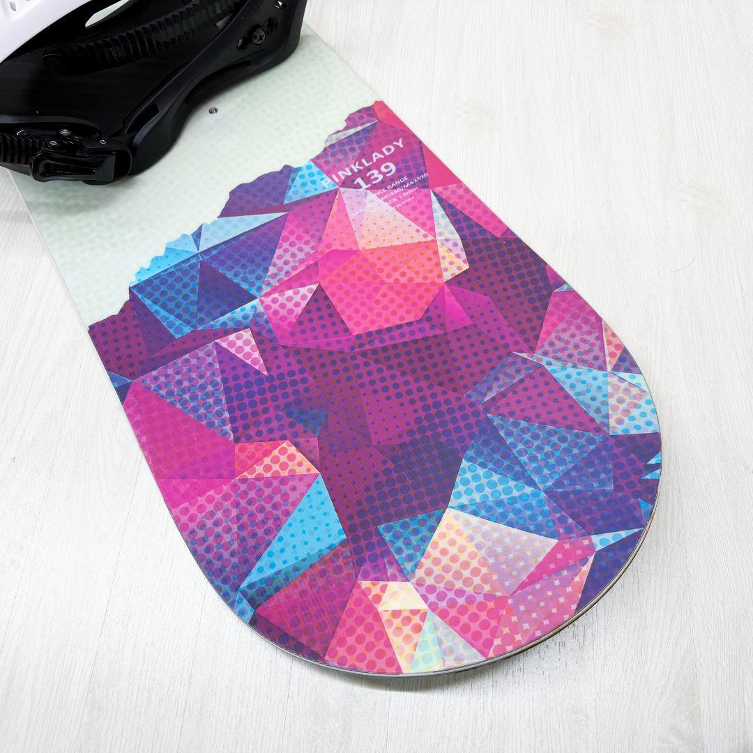 スノーボード PINKLADY 139cm ビンディング flux PR セット